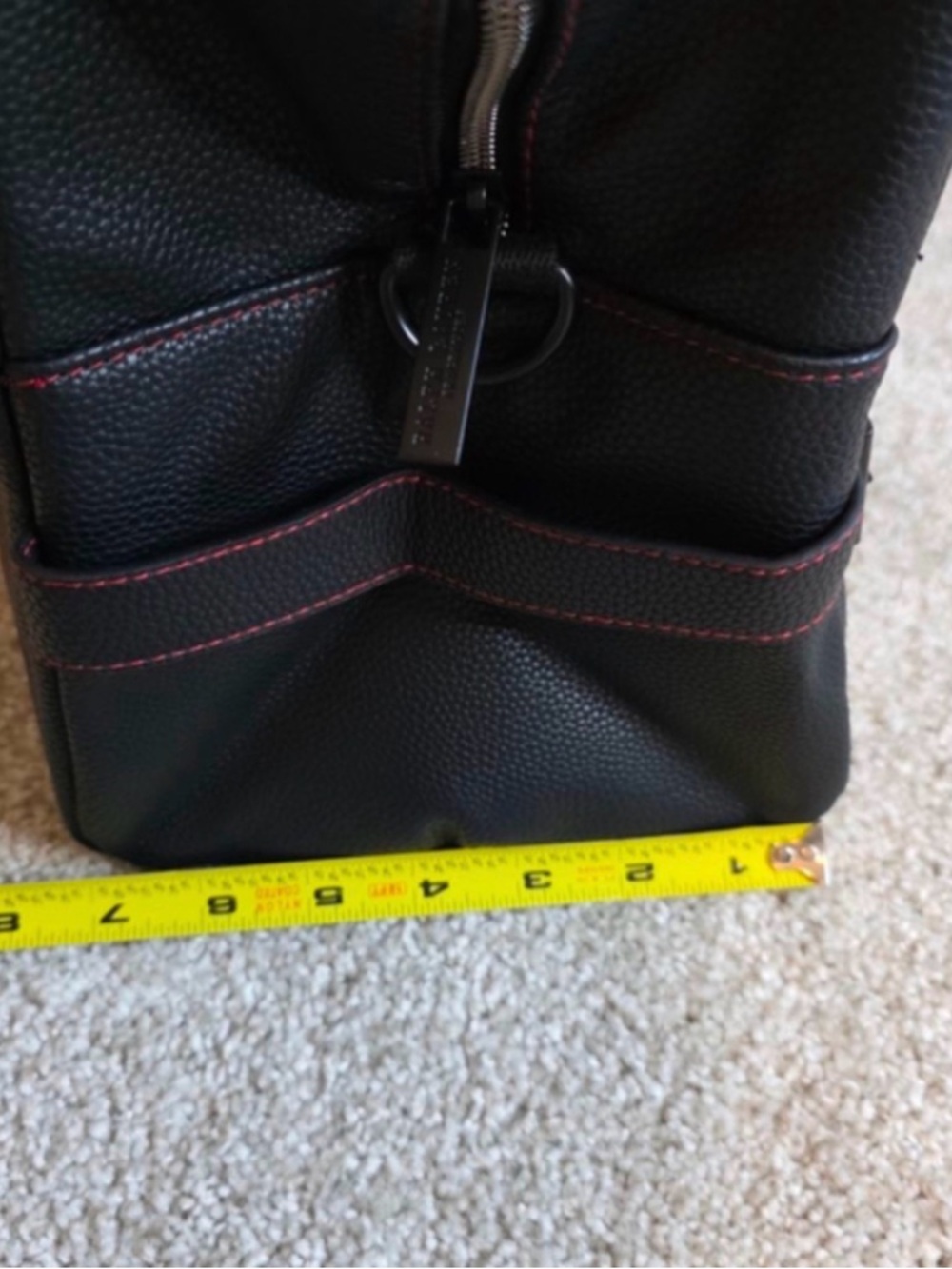 Polo Ralph Lauren Black Weekender Travel Gym Bag with Red Stitching NWOT - Picture 5 of 9